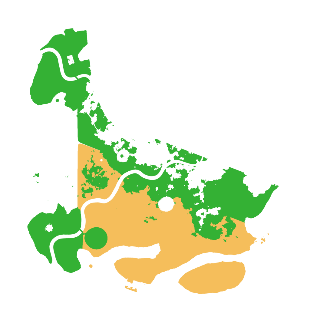 Biome Rust Map: Procedural Map, Size: 3700, Seed: 5745465