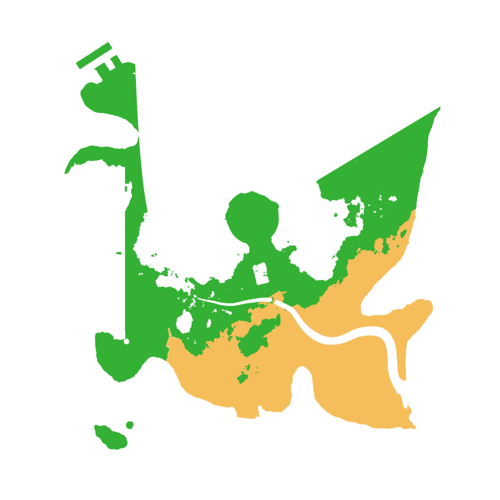 Biome Rust Map: Procedural Map, Size: 2600, Seed: 1180