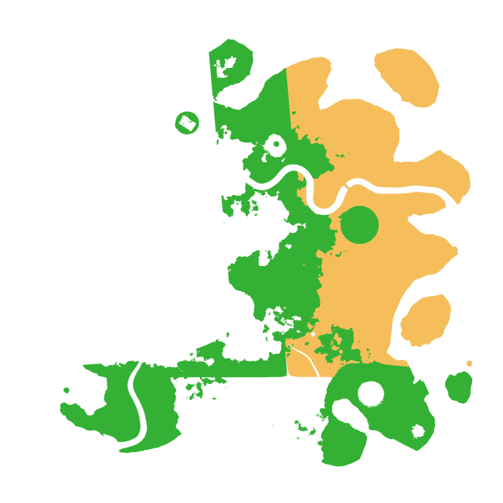 Biome Rust Map: Procedural Map, Size: 3500, Seed: 3263