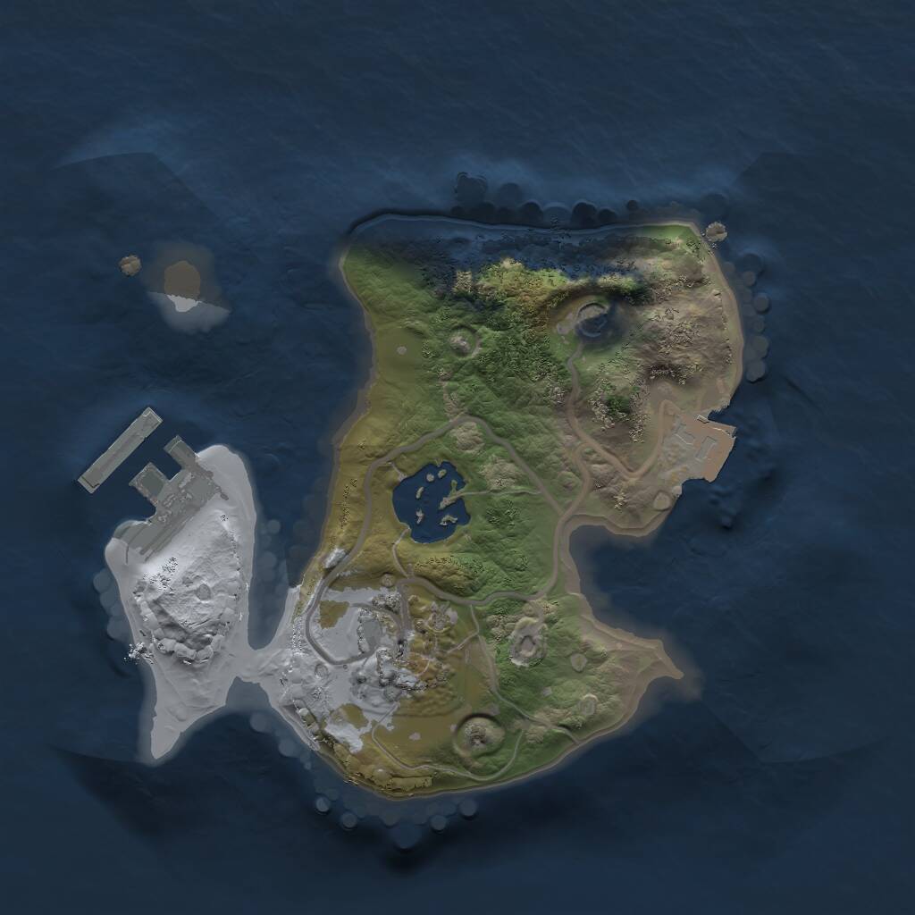 Rust Map: Procedural Map, Size: 1800, Seed: 479943280, 5 Monuments