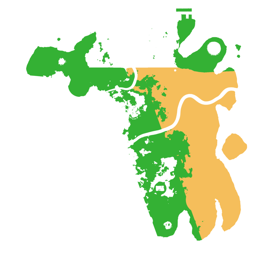 Biome Rust Map: Procedural Map, Size: 3500, Seed: 2102971859