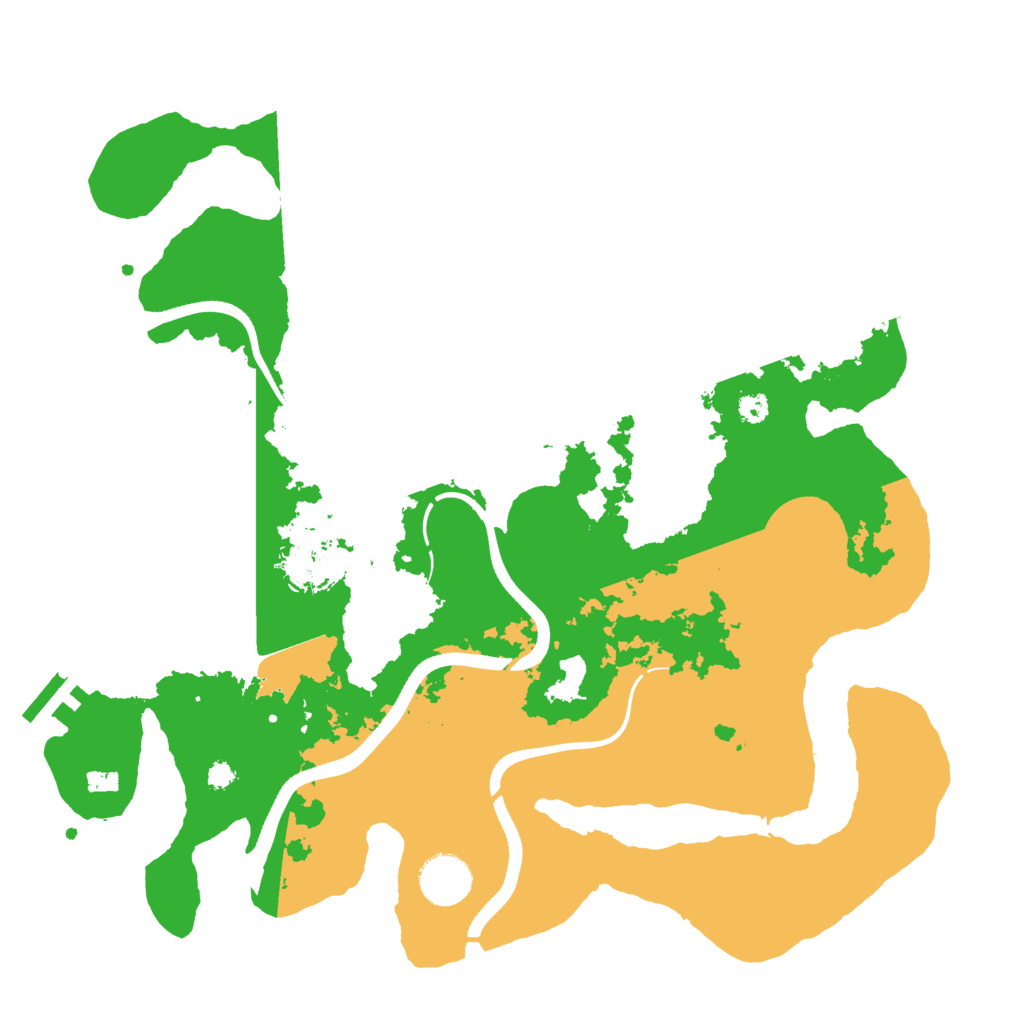 Biome Rust Map: Procedural Map, Size: 3500, Seed: 275059926