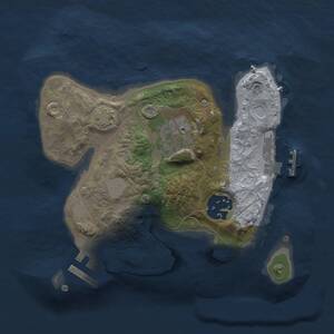 Thumbnail Rust Map: Procedural Map, Size: 2000, Seed: 8972, 6 Monuments