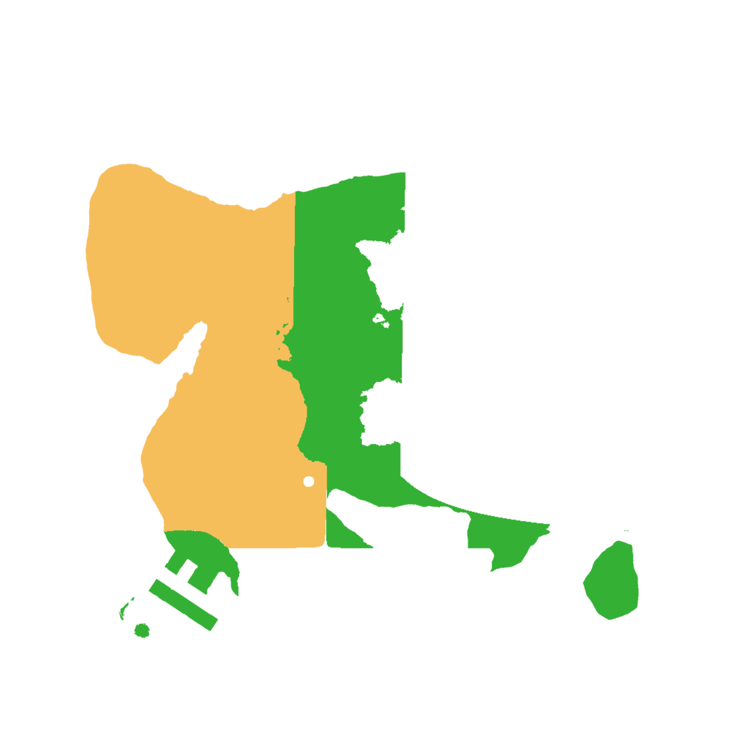 Biome Rust Map: Procedural Map, Size: 2000, Seed: 8972