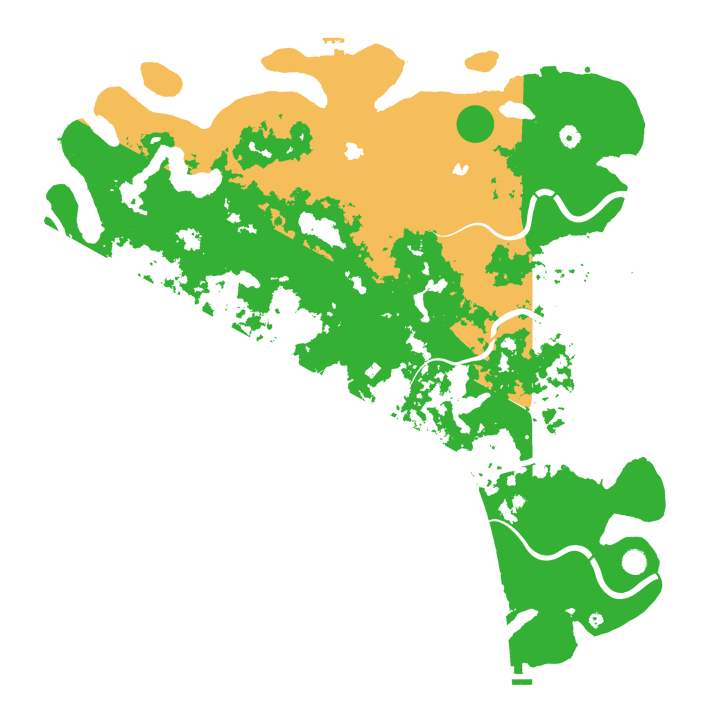Biome Rust Map: Procedural Map, Size: 5000, Seed: 536741