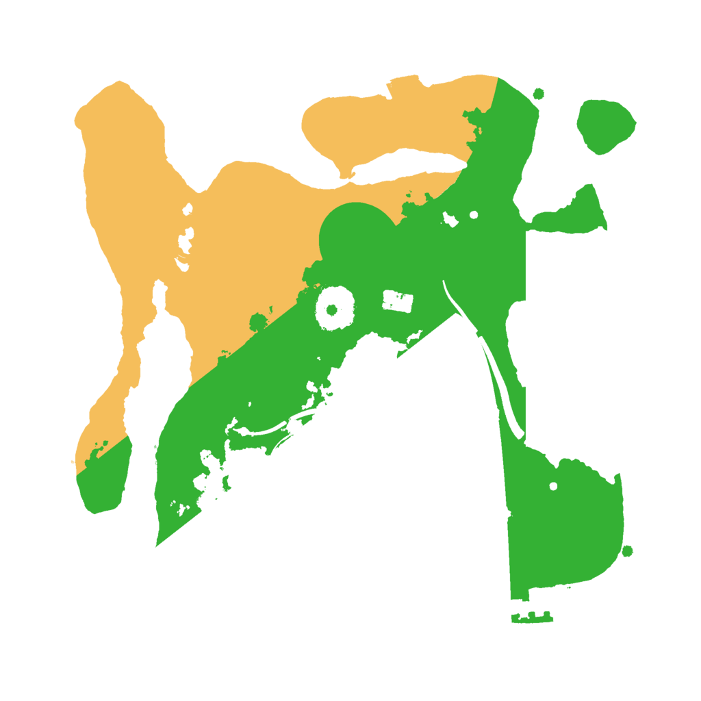 Biome Rust Map: Procedural Map, Size: 2500, Seed: 997650888