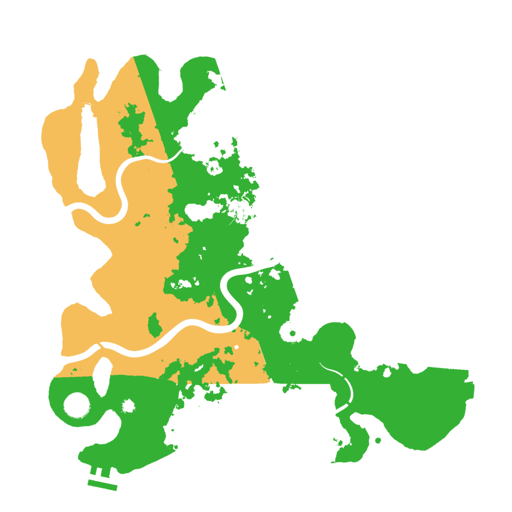 Biome Rust Map: Procedural Map, Size: 3500, Seed: 1440807987