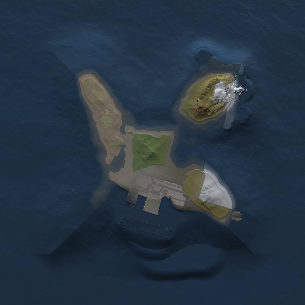 Rust Map: Procedural Map, Size: 1200, Seed: 1762947598, 2 Monuments