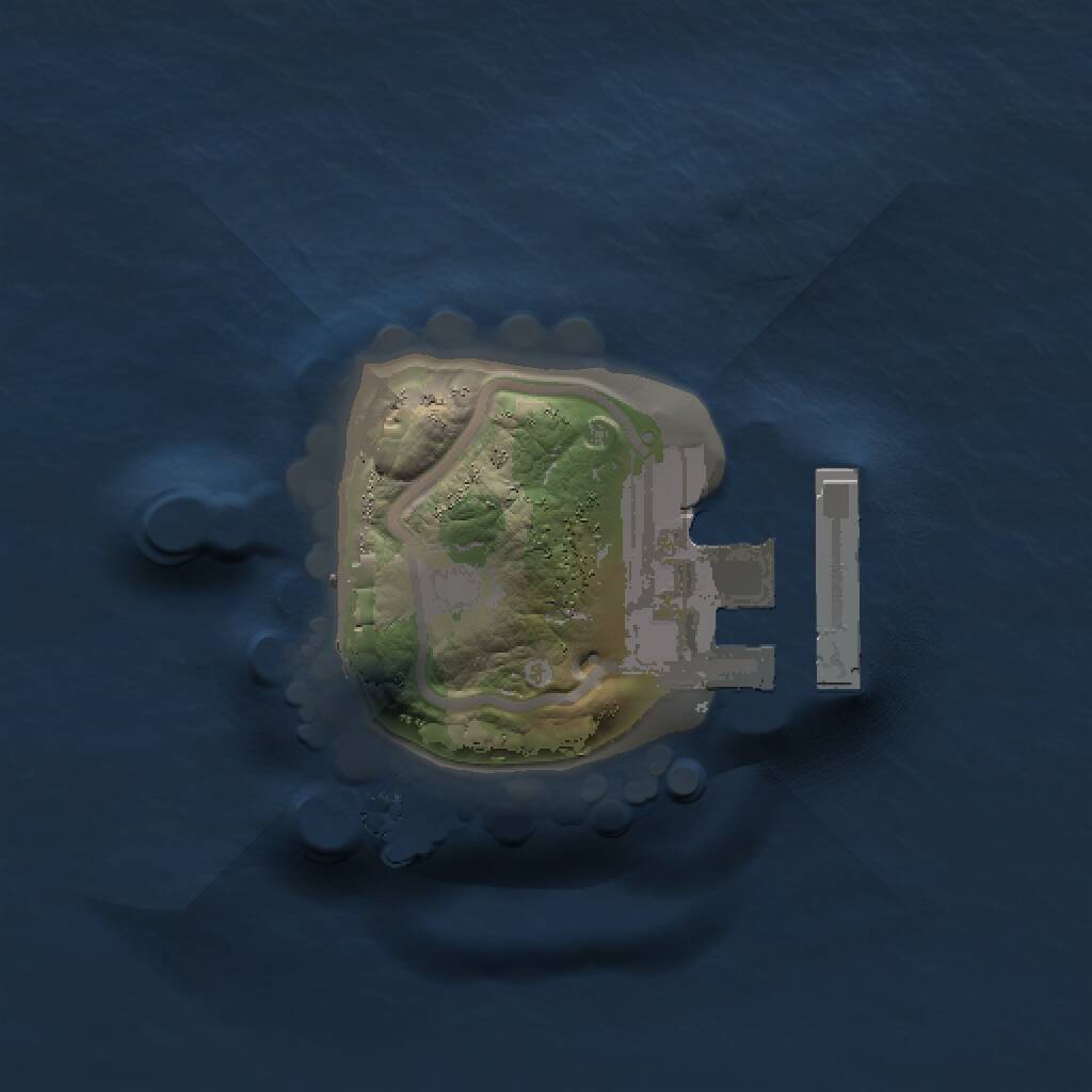 Rust Map: Procedural Map, Size: 1000, Seed: 403063141, 2 Monuments