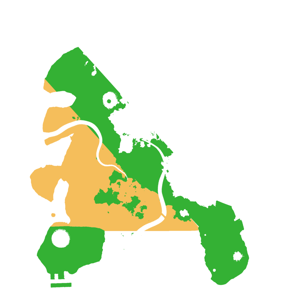 Biome Rust Map: Procedural Map, Size: 3000, Seed: 47762077
