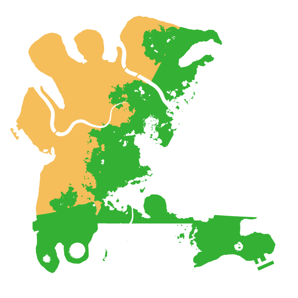 Biome Rust Map: Procedural Map, Size: 3496, Seed: 233323