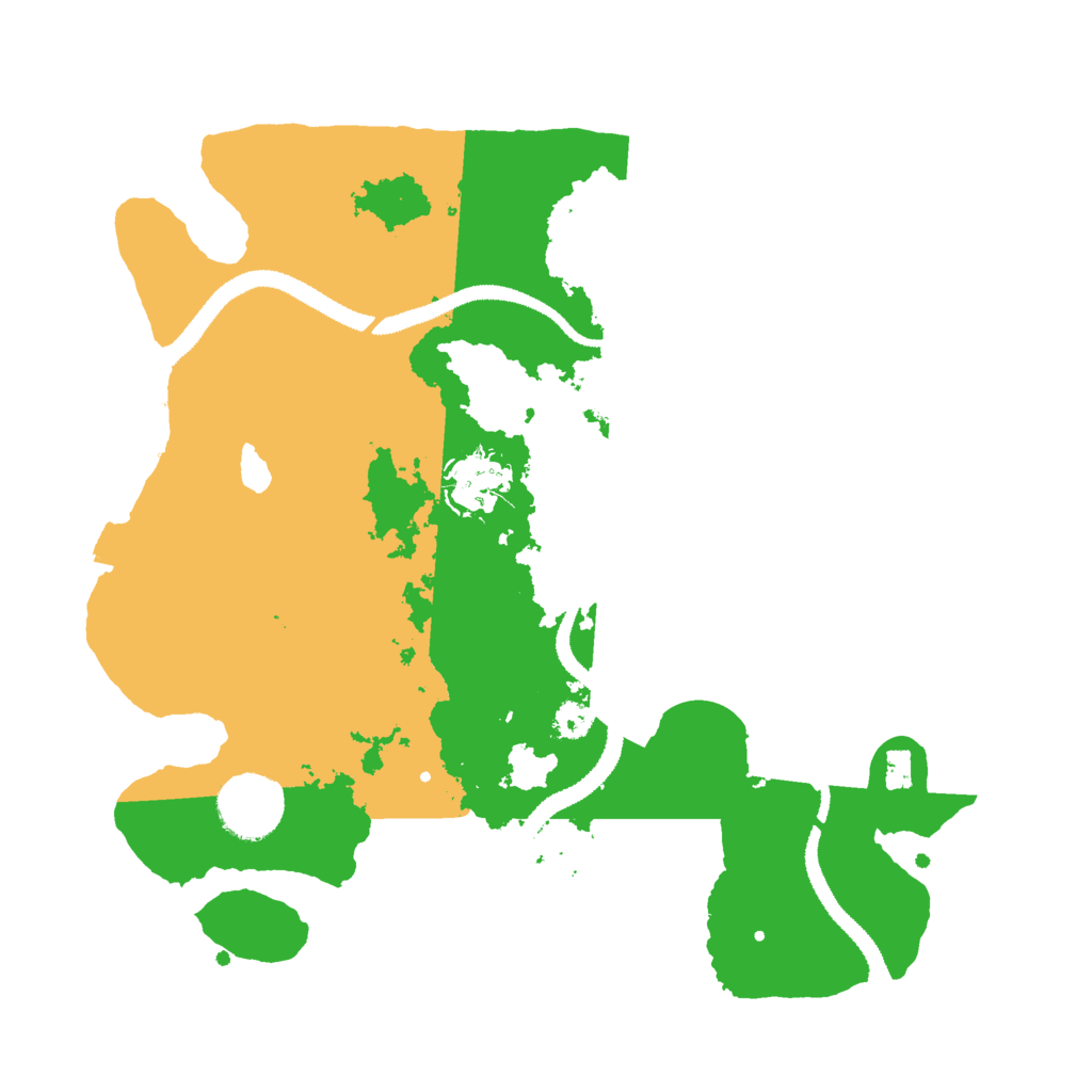 Biome Rust Map: Procedural Map, Size: 3000, Seed: 799243420