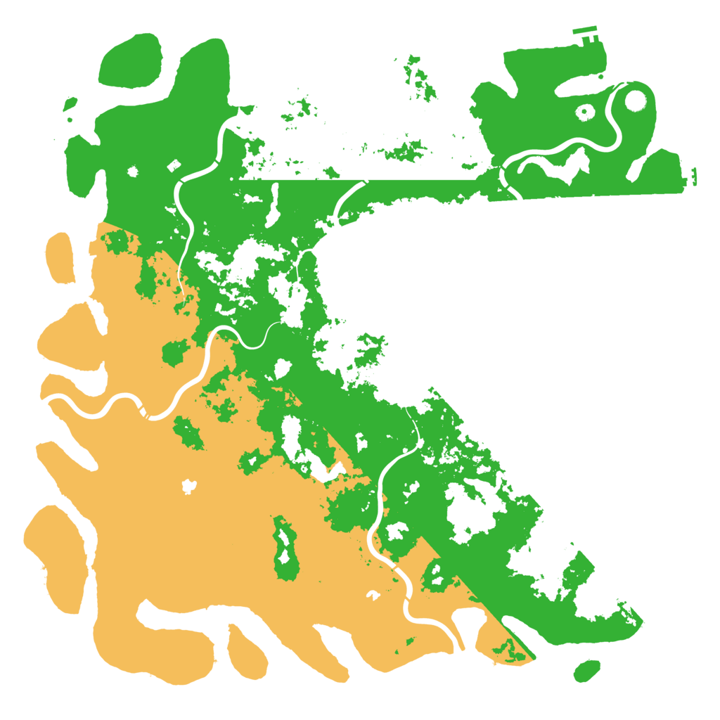 Biome Rust Map: Procedural Map, Size: 6000, Seed: 1312