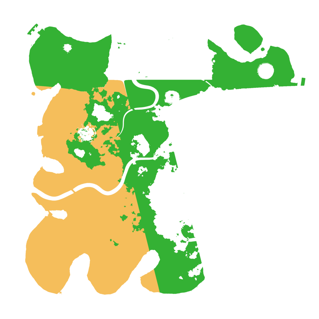 Biome Rust Map: Procedural Map, Size: 3500, Seed: 1429671821