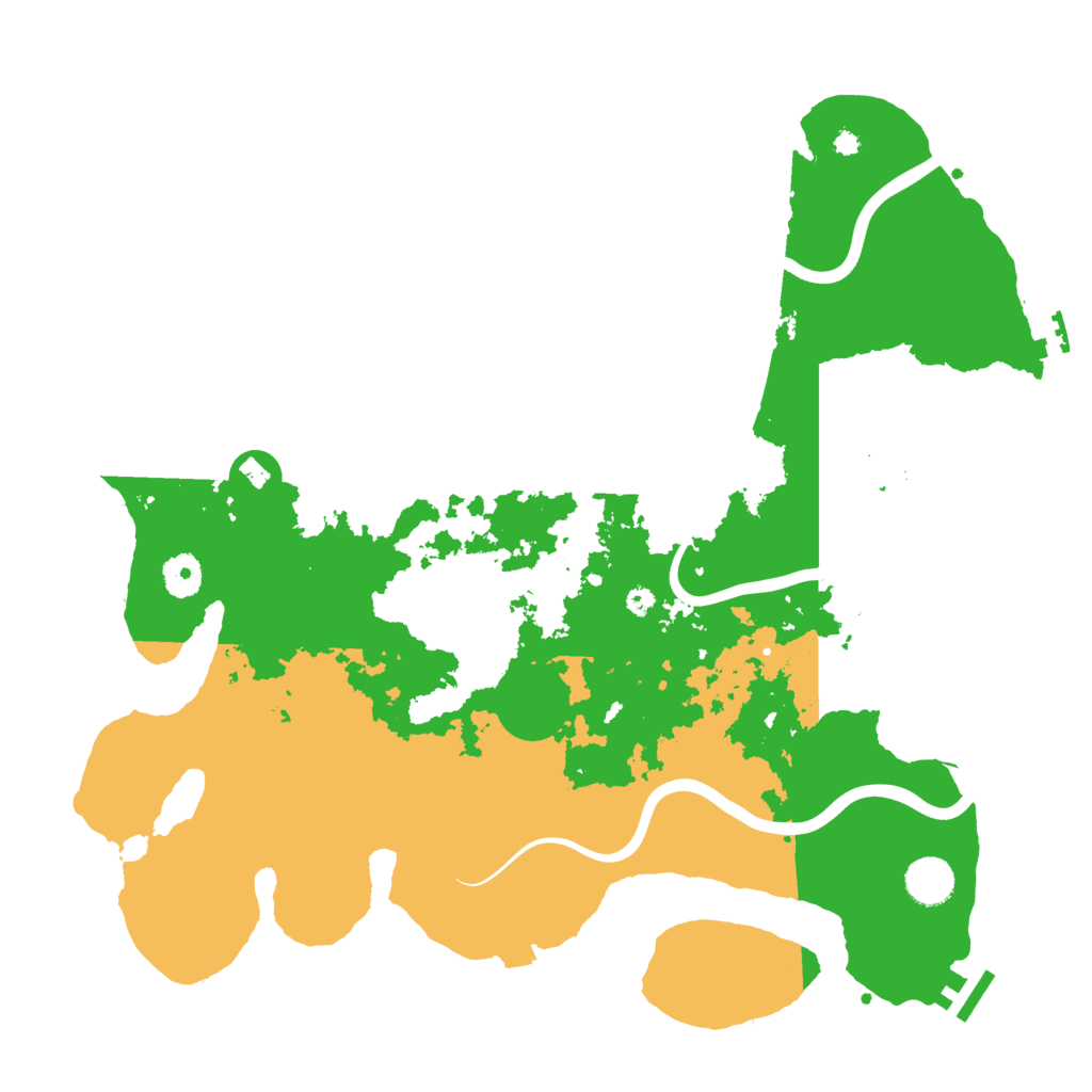 Biome Rust Map: Procedural Map, Size: 3950, Seed: 590406475