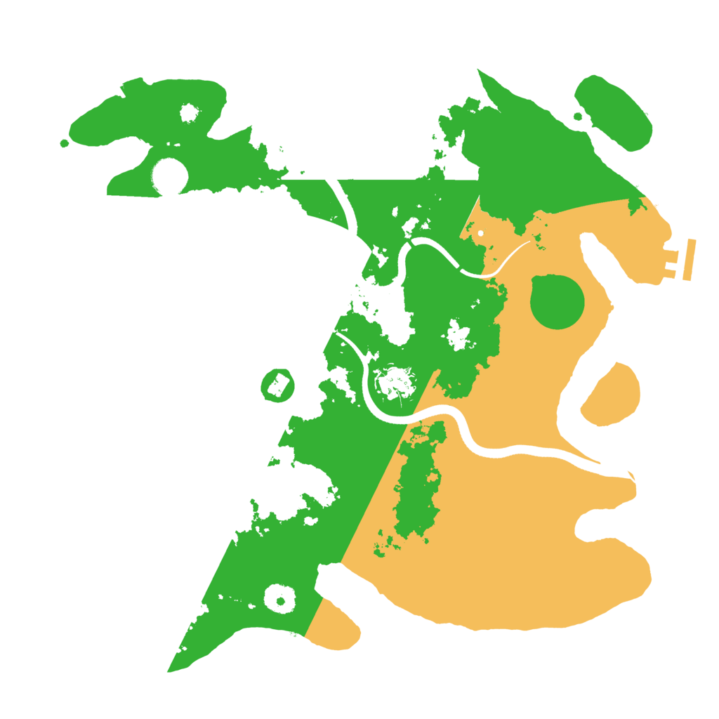 Biome Rust Map: Procedural Map, Size: 3500, Seed: 928614692