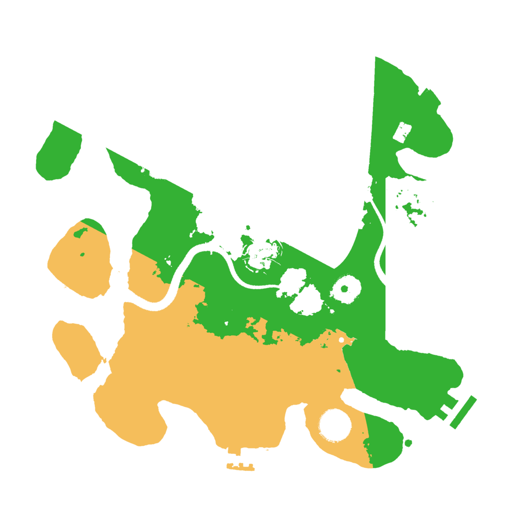 Biome Rust Map: Procedural Map, Size: 2800, Seed: 55119
