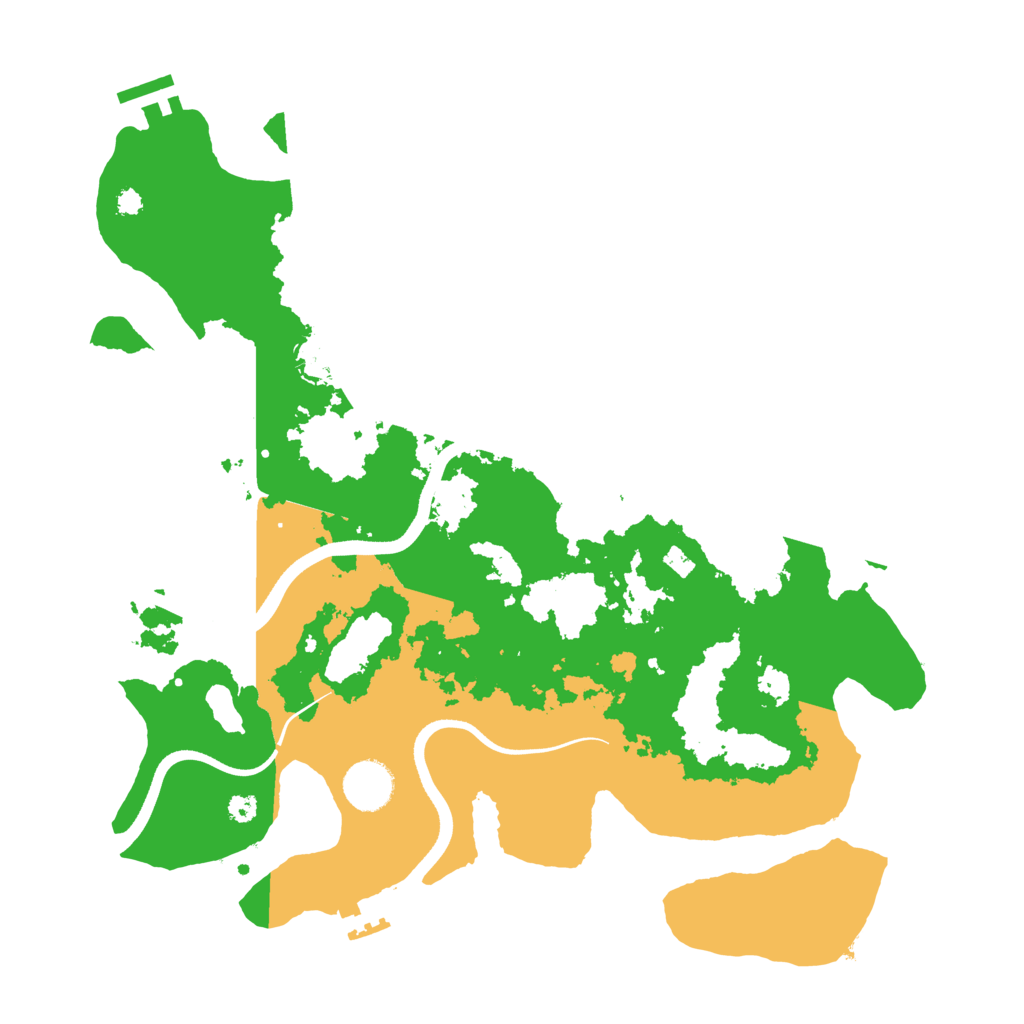 Biome Rust Map: Procedural Map, Size: 3600, Seed: 48709