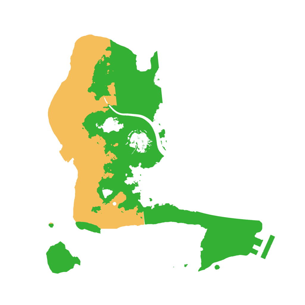 Biome Rust Map: Procedural Map, Size: 2500, Seed: 1943685148