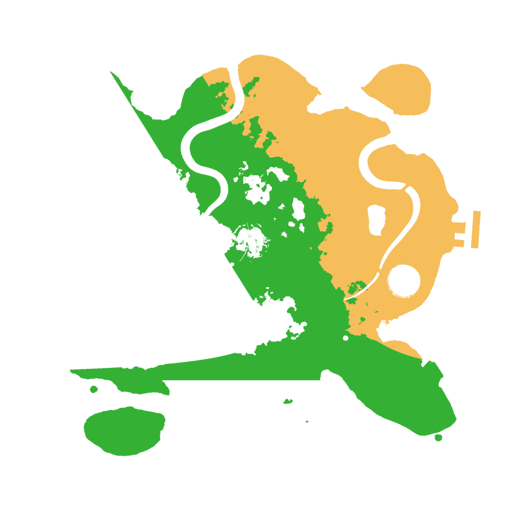 Biome Rust Map: Procedural Map, Size: 2750, Seed: 77195101