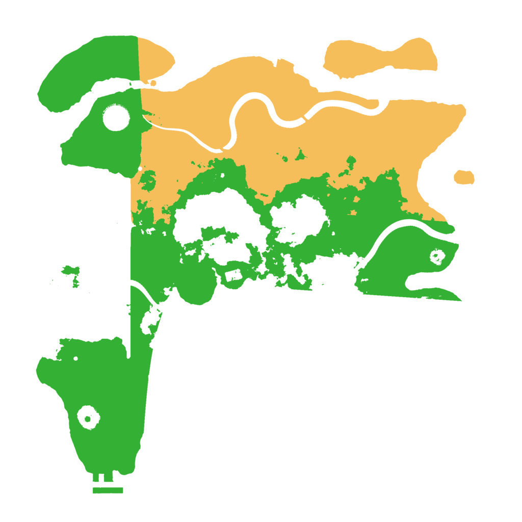 Biome Rust Map: Procedural Map, Size: 3500, Seed: 818238802