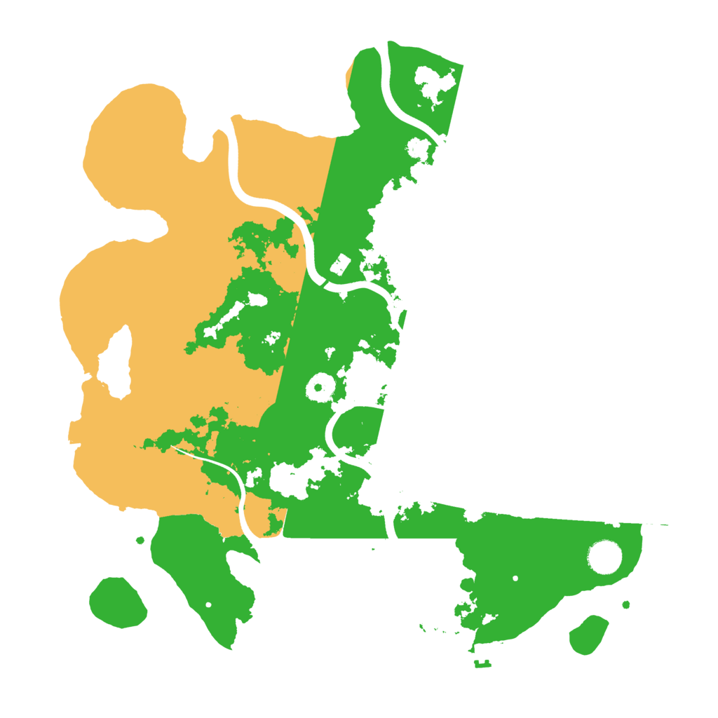 Biome Rust Map: Procedural Map, Size: 3700, Seed: 548194