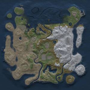Thumbnail Rust Map: Procedural Map, Size: 4000, Seed: 1546284144, 15 Monuments