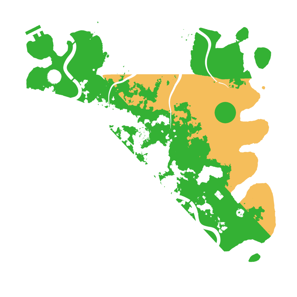 Biome Rust Map: Procedural Map, Size: 3700, Seed: 78340062