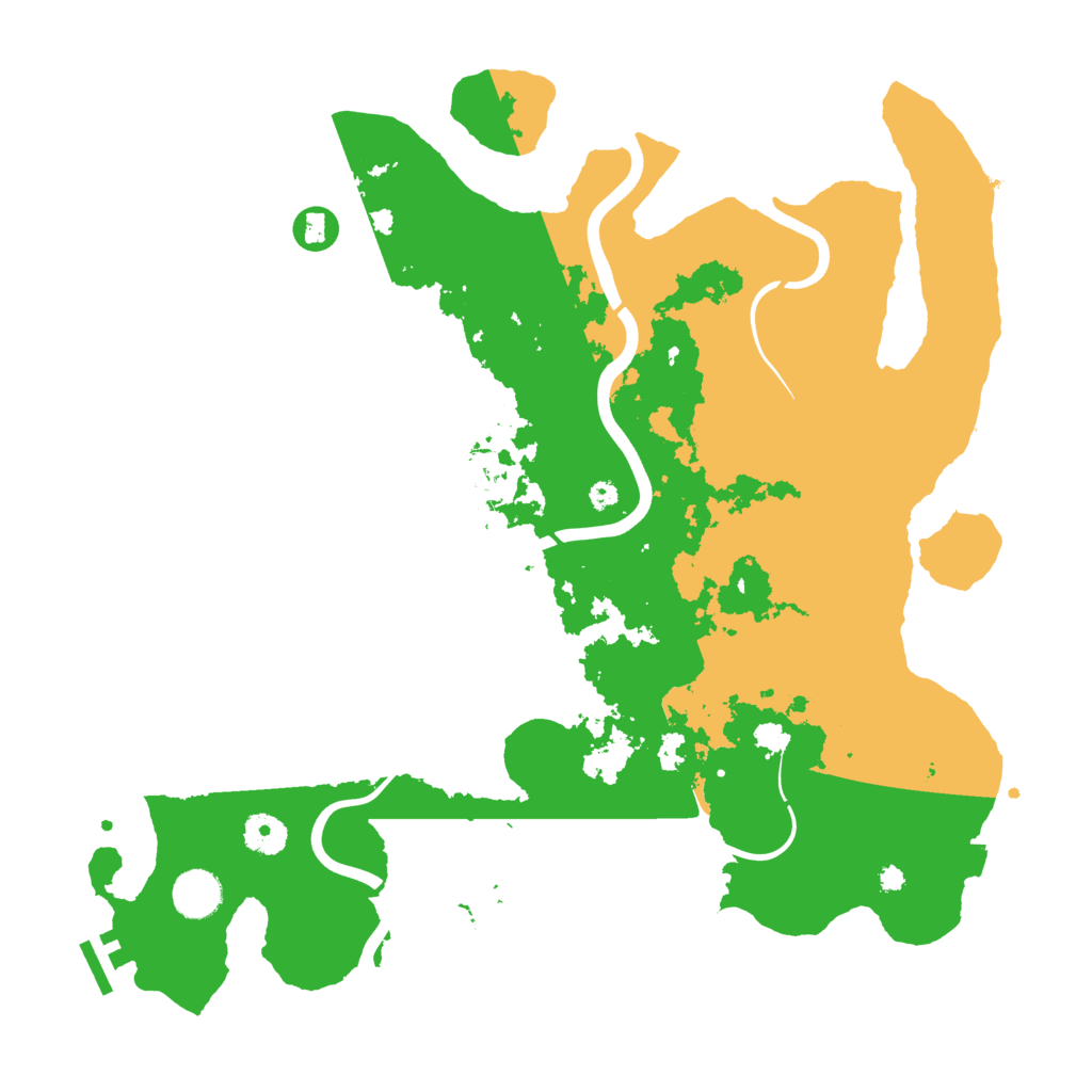 Biome Rust Map: Procedural Map, Size: 3900, Seed: 46535465