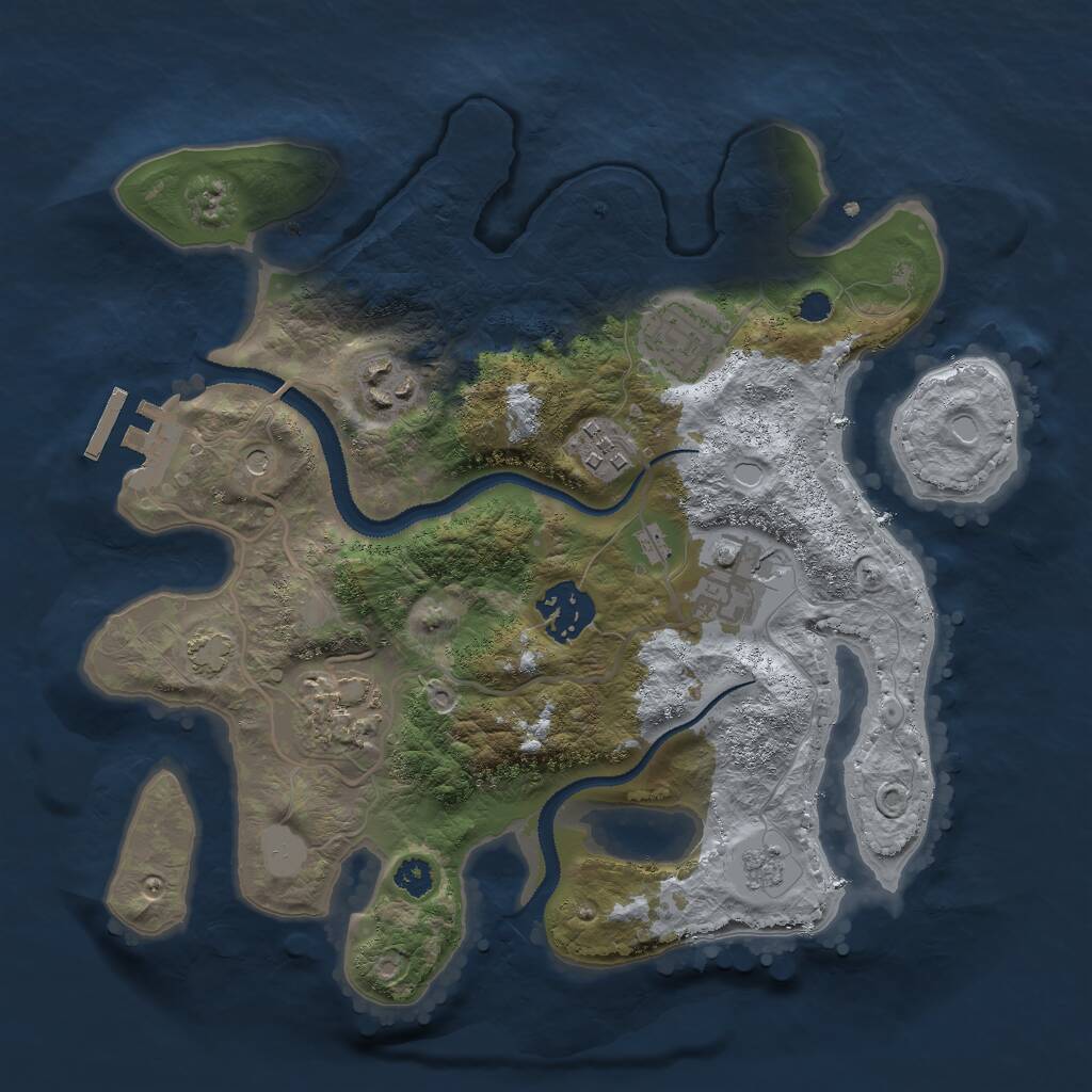 Rust Map: Procedural Map, Size: 2900, Seed: 1778154231, 11 Monuments