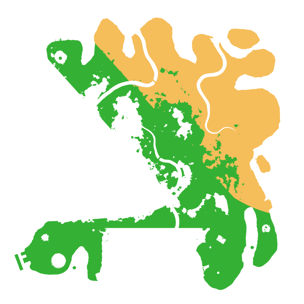Biome Rust Map: Procedural Map, Size: 3700, Seed: 790259047