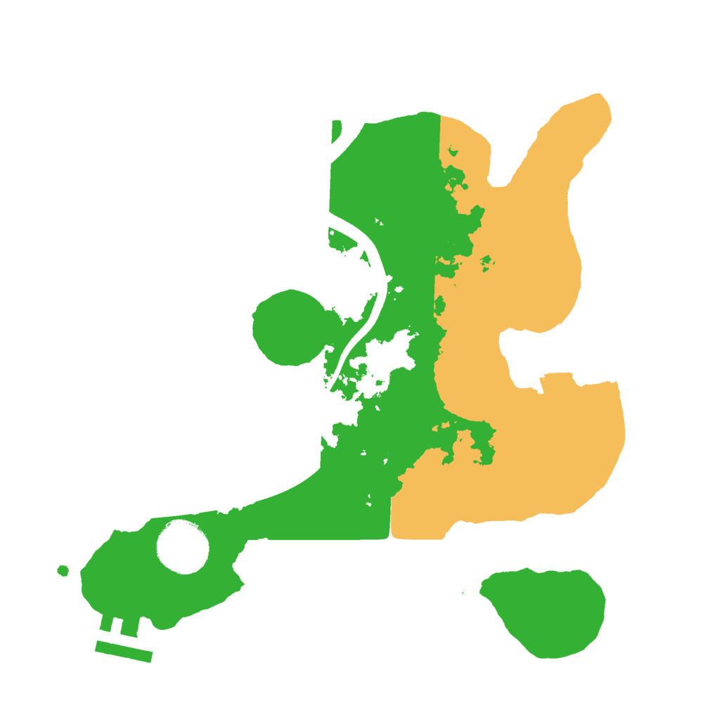 Biome Rust Map: Procedural Map, Size: 2550, Seed: 113408