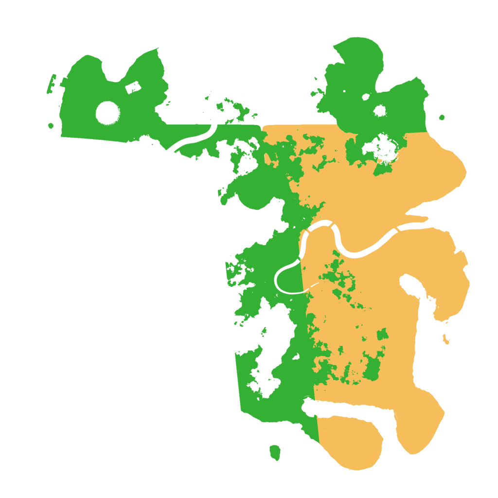 Biome Rust Map: Procedural Map, Size: 3700, Seed: 11757594