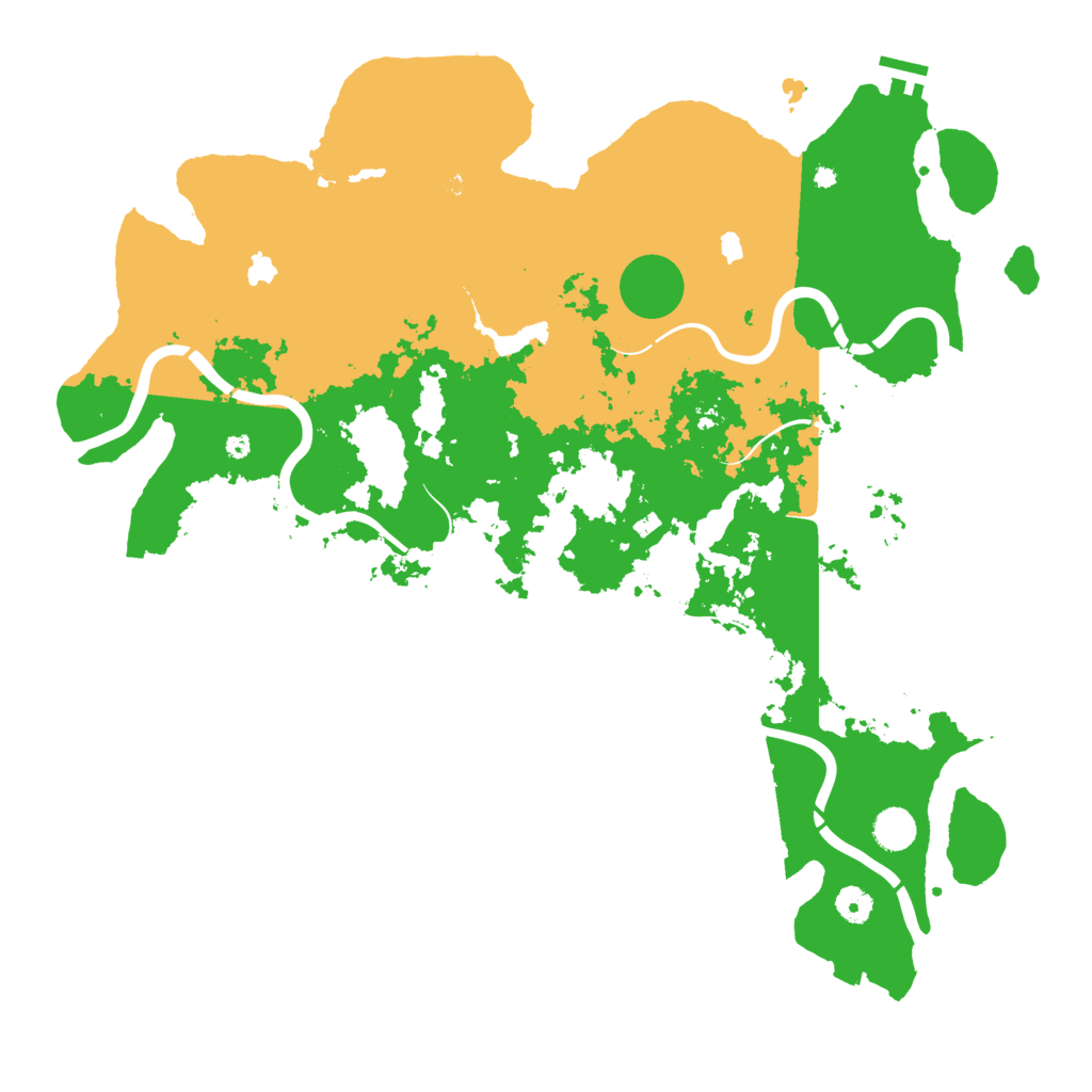 Biome Rust Map: Procedural Map, Size: 4500, Seed: 1593225578