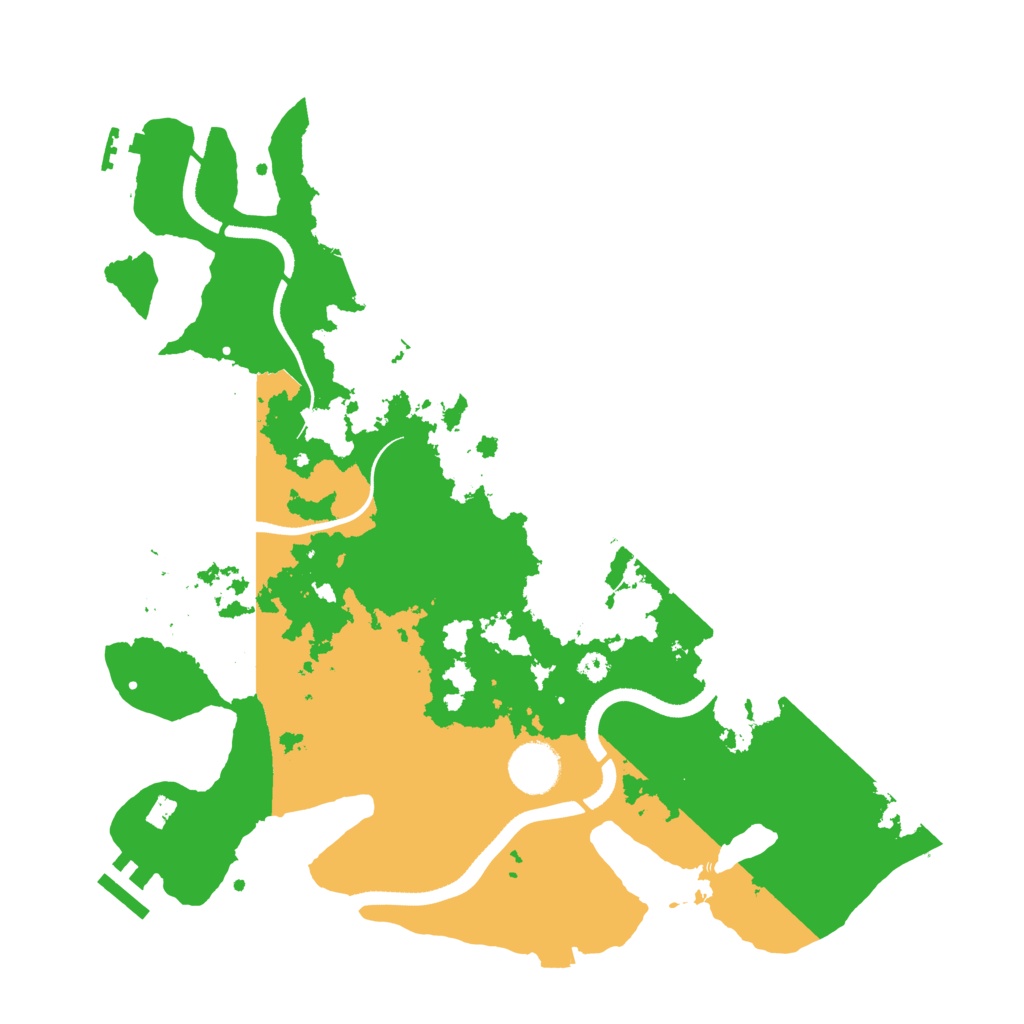Biome Rust Map: Procedural Map, Size: 3500, Seed: 202222