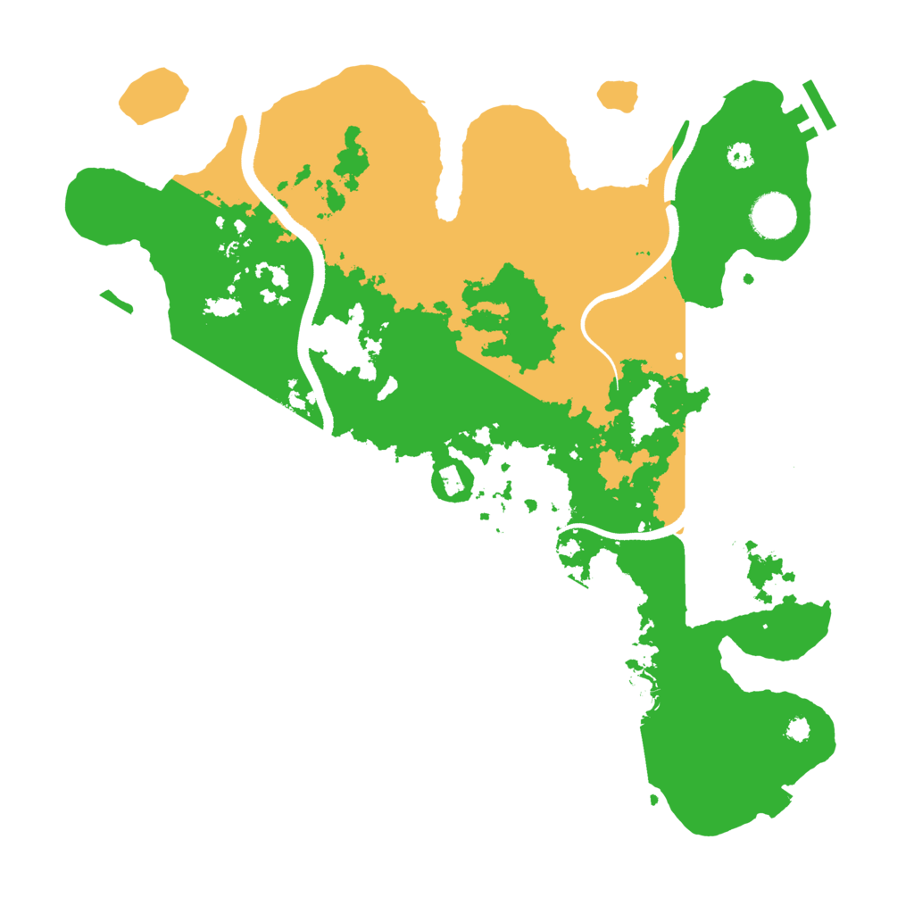 Biome Rust Map: Procedural Map, Size: 3500, Seed: 1936600140