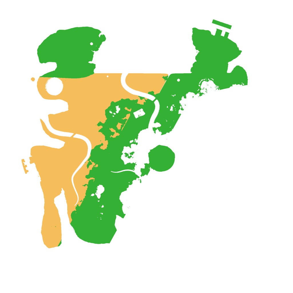 Biome Rust Map: Procedural Map, Size: 3000, Seed: 28627