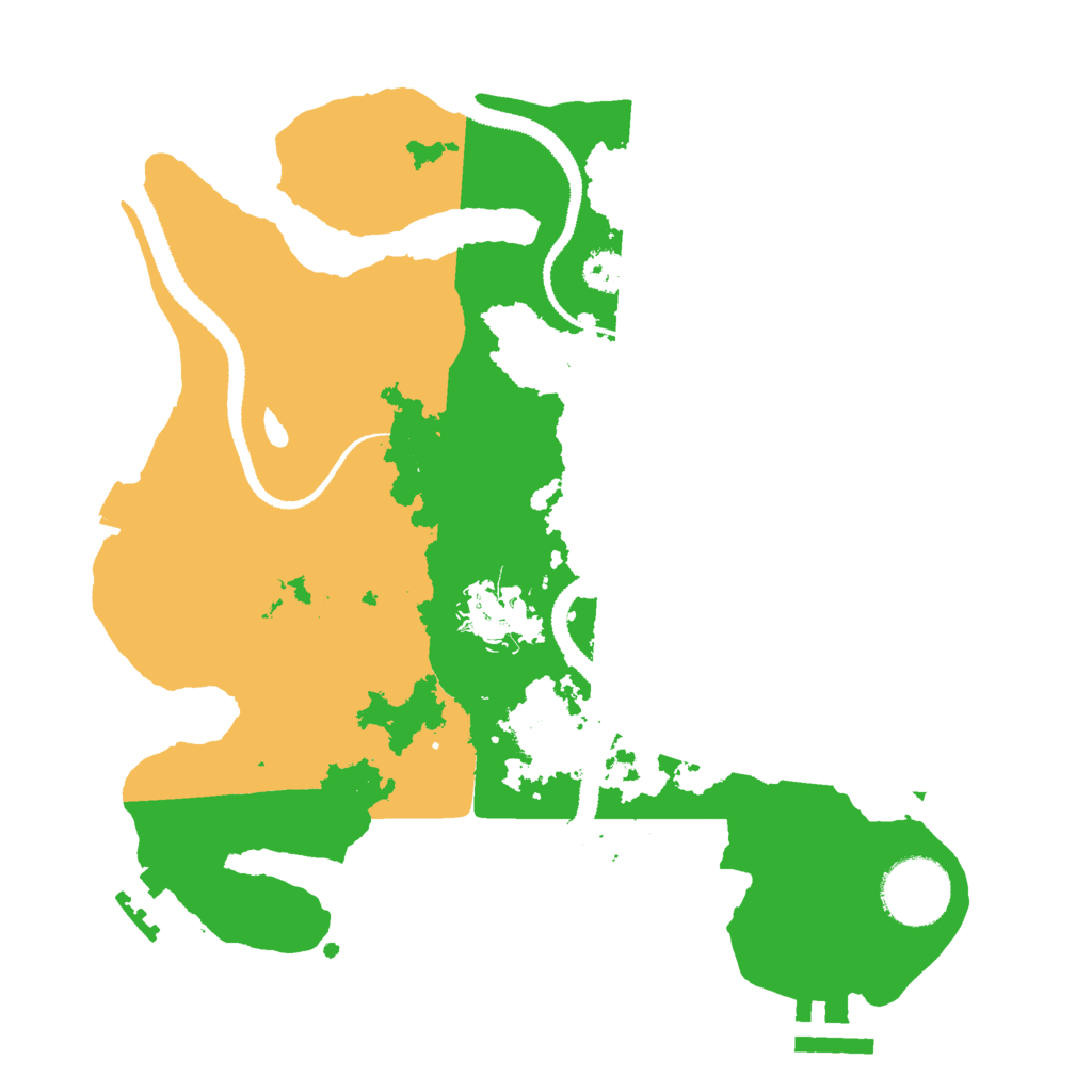 Biome Rust Map: Procedural Map, Size: 2800, Seed: 799243420