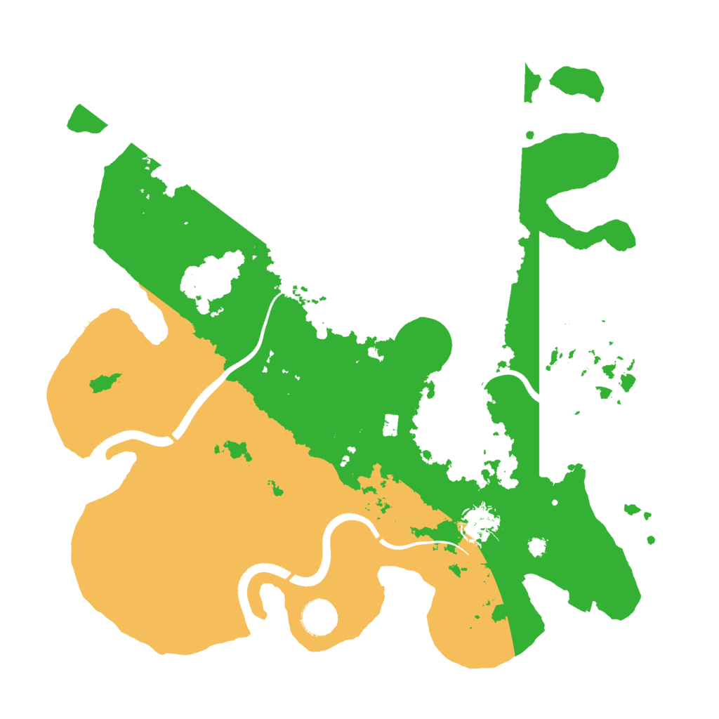 Biome Rust Map: Procedural Map, Size: 3500, Seed: 1691151256