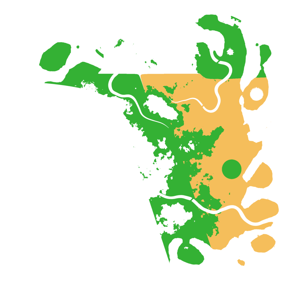 Biome Rust Map: Procedural Map, Size: 3999, Seed: 1299