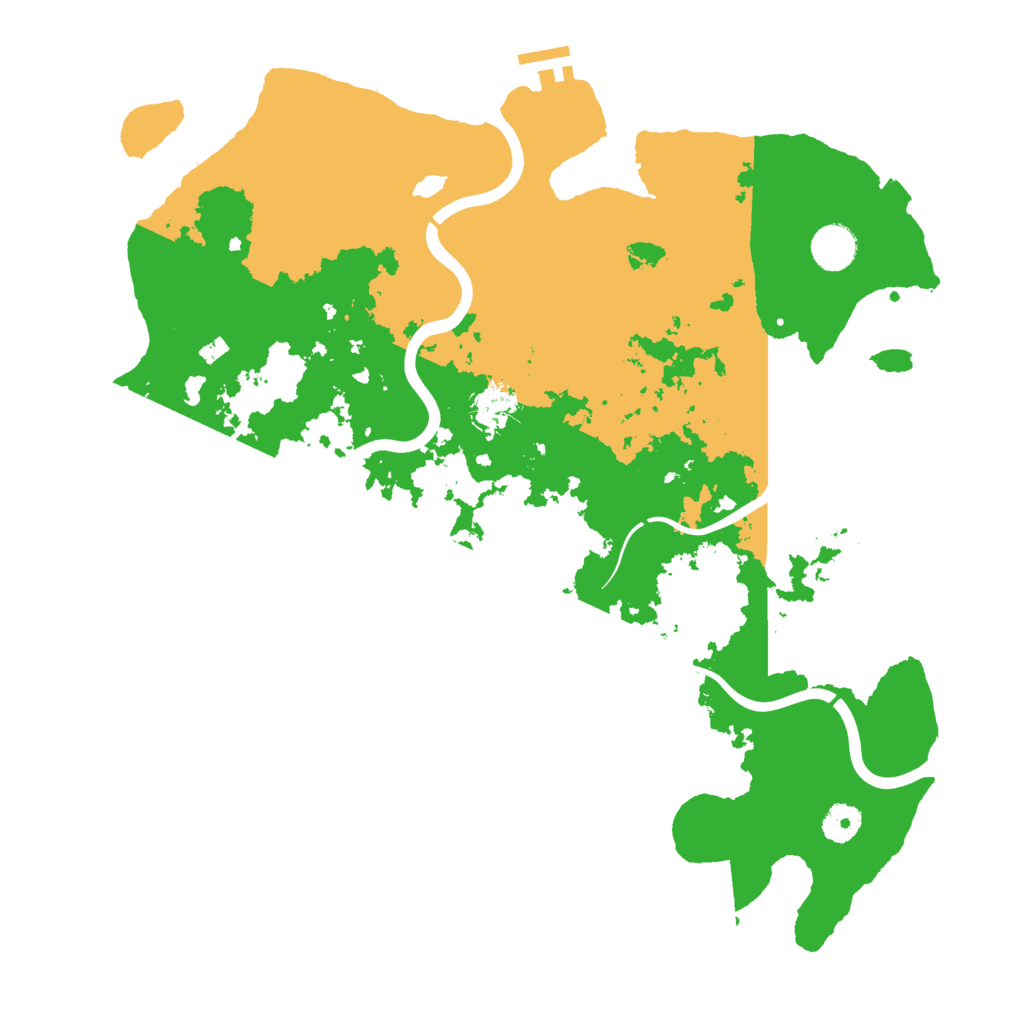 Biome Rust Map: Procedural Map, Size: 3999, Seed: 1298