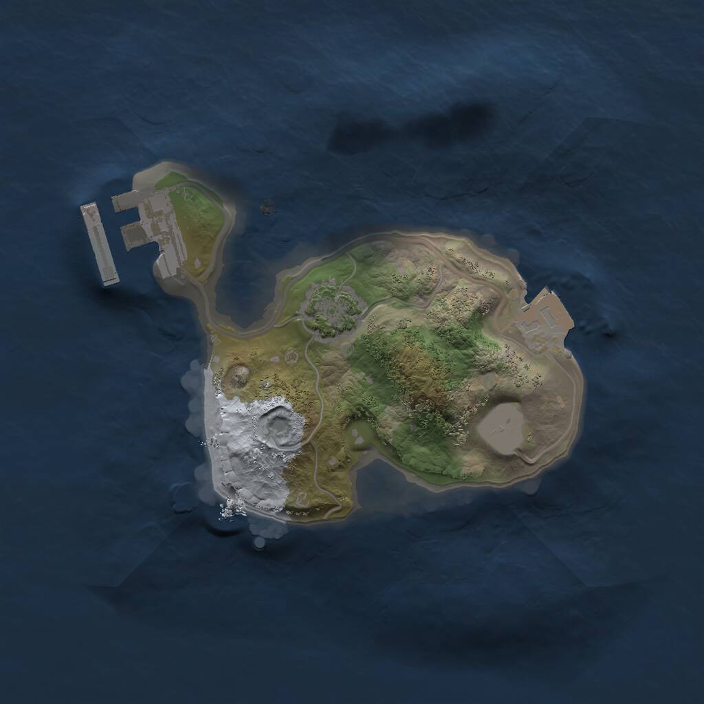 Rust Map: Procedural Map, Size: 1700, Seed: 1691724548, 3 Monuments