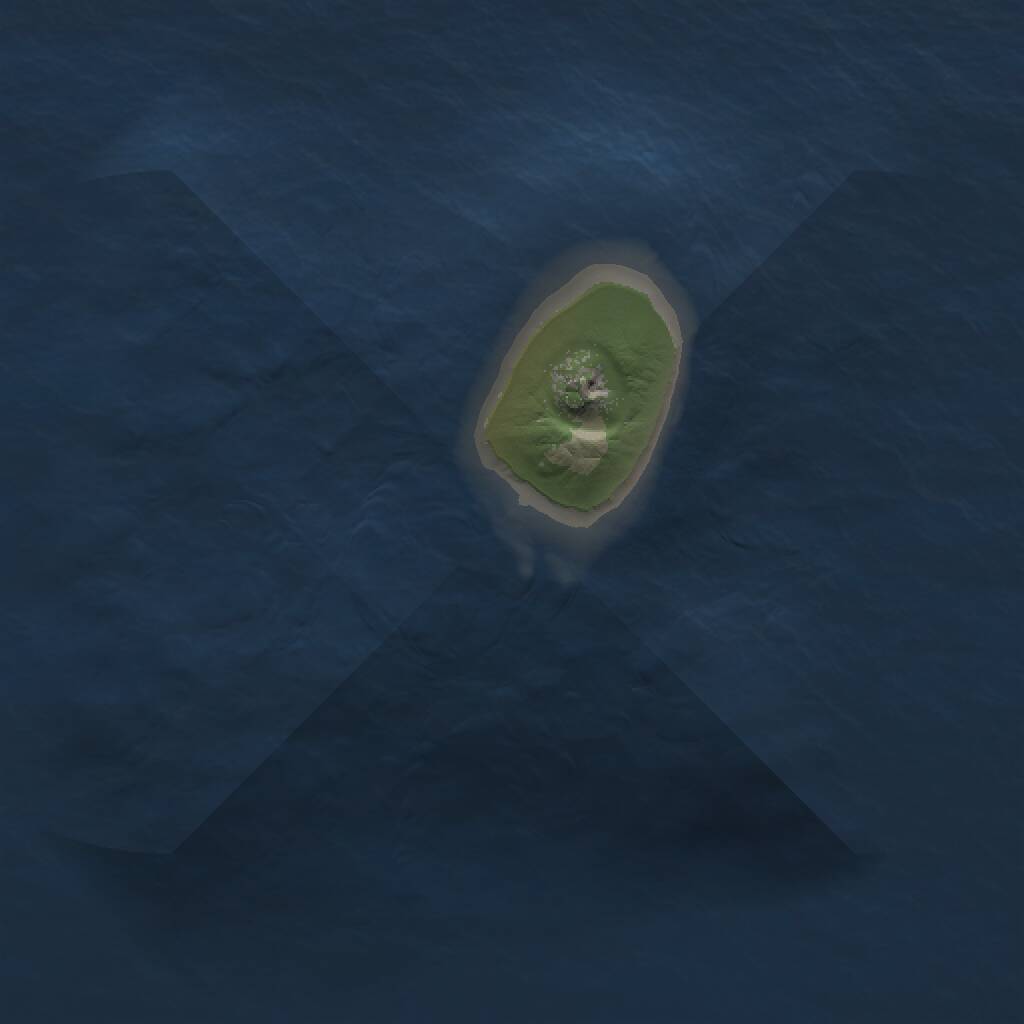 Rust Map: Procedural Map, Size: 1000, Seed: 249235461, 1 Monuments