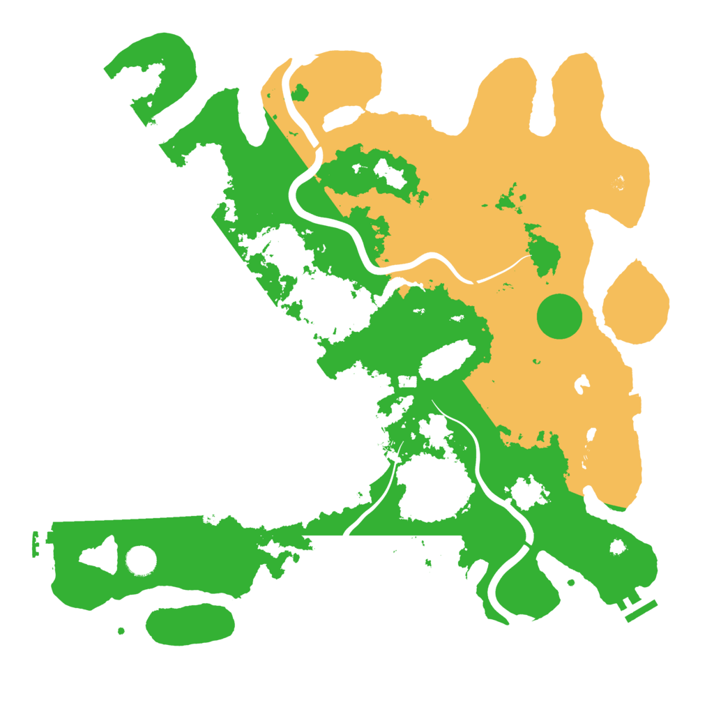Biome Rust Map: Procedural Map, Size: 4150, Seed: 70050