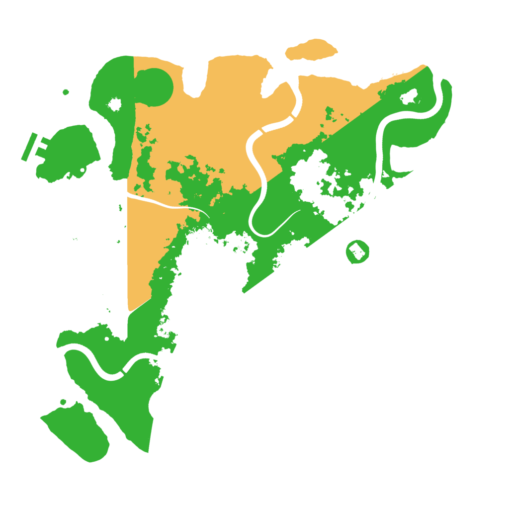Biome Rust Map: Procedural Map, Size: 3500, Seed: 316269