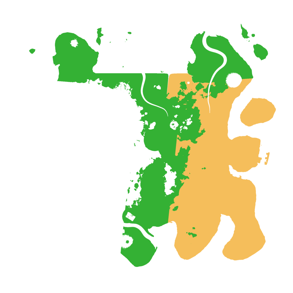 Biome Rust Map: Procedural Map, Size: 3500, Seed: 123987