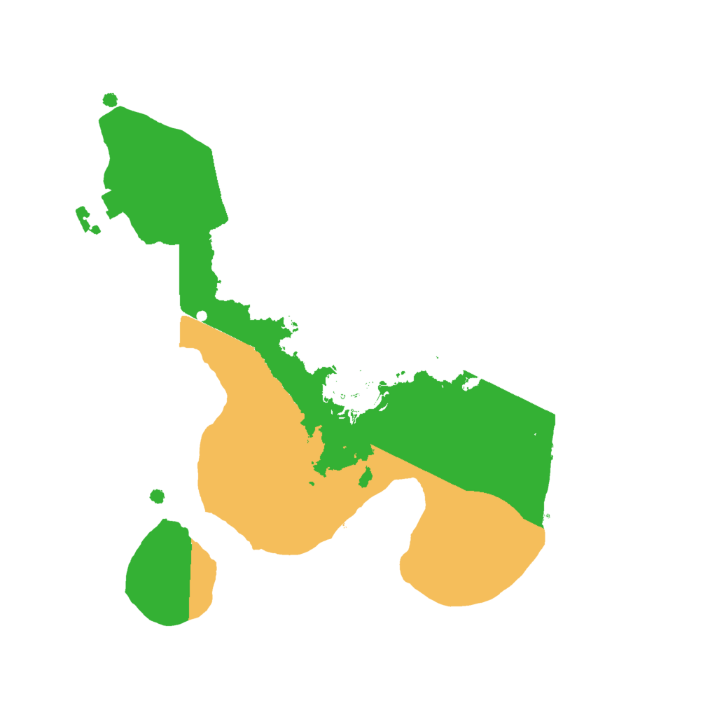 Biome Rust Map: Procedural Map, Size: 2000, Seed: 12928195