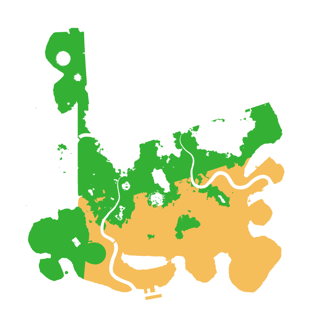 Biome Rust Map: Procedural Map, Size: 3800, Seed: 466101283