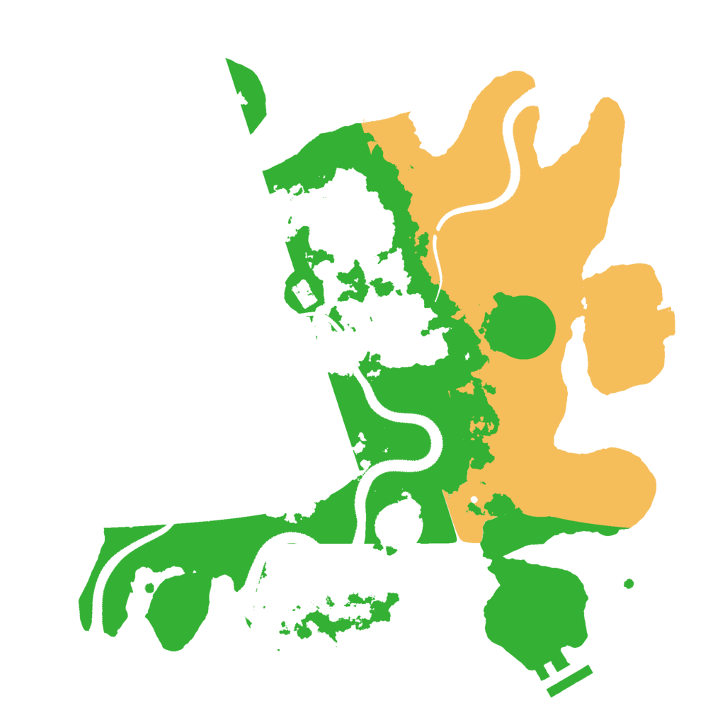 Biome Rust Map: Procedural Map, Size: 3000, Seed: 4040