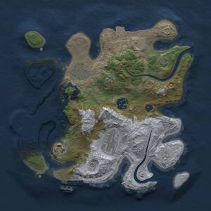 Thumbnail Rust Map: Procedural Map, Size: 2800, Seed: 1158970100, 10 Monuments